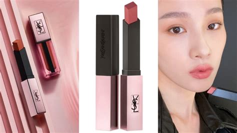 ysl 玫瑰金|YSL 2021年最受期待唇膏「奢華玫瑰金」系列登場！霧光小粉條 .